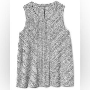 Gap Softspun Mix Rib Tank Top in Light Grey Marle Sleeveless